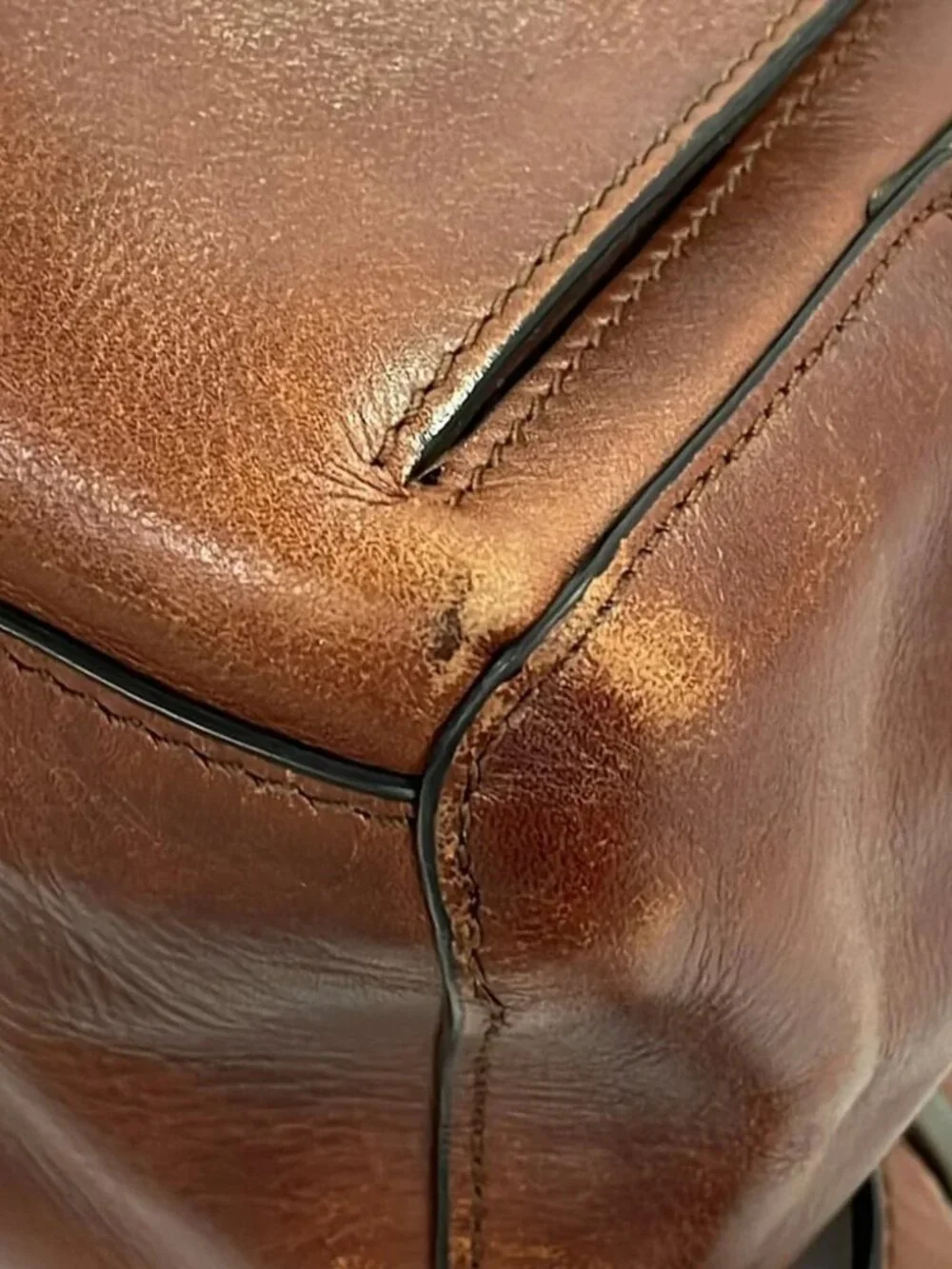 Motherhouse Brown Leather Backpack